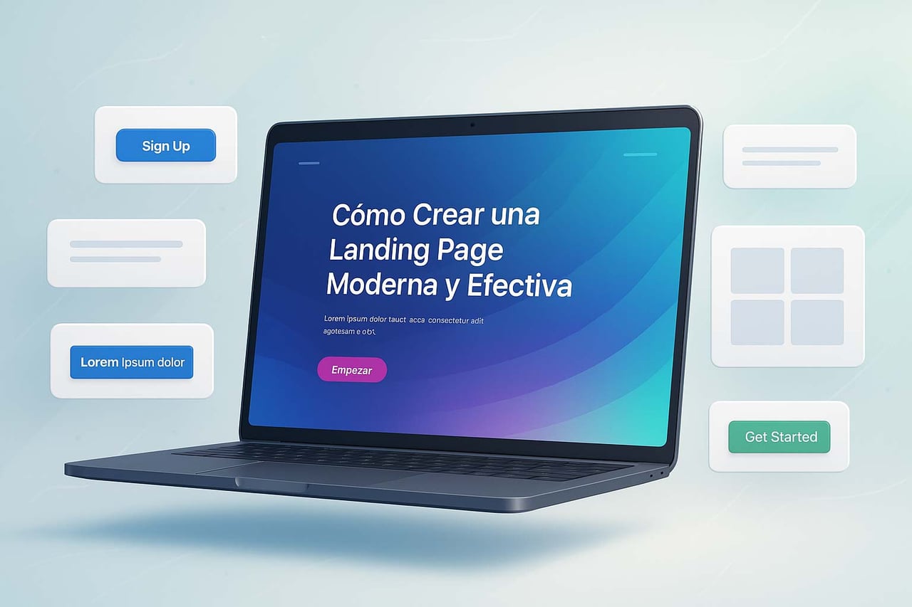 Cómo Crear una Landing Page Moderna y Efectiva Cover